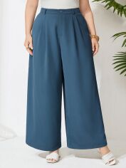 Акція на Штани жіночі SHEIN GD-00139298 4XL Сіро-сині від Rozetka