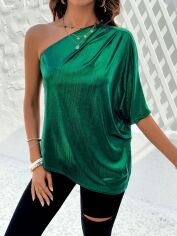 Акція на Блуза жіноча SHEIN GD-00143702 L Зелена від Rozetka