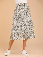 Акція на Спідниця міді літня жіноча SHEIN GD-00123744 XL Біла від Rozetka