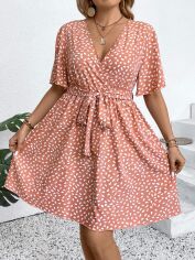Акція на Сукня літня жіноча SHEIN GD-00138714 2XL Світло-рожева від Rozetka