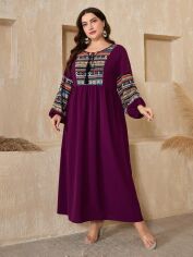 Акція на Сукня осіння жіноча SHEIN GD-00137109 XL Темно-пурпурна від Rozetka