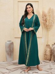 Акція на Сукня осіння жіноча SHEIN GD-00143438 L Темно-зелена від Rozetka