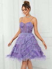 Акція на Сукня літня жіноча SHEIN GD-00146154 M Бузкова від Rozetka