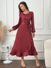 Акція на Сукня довга літня жіноча SHEIN GD-00125292 S Червона від Rozetka