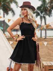Акція на Сукня коротка літня жіноча SHEIN GD-00146746 M Чорна від Rozetka