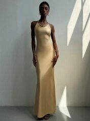 Акція на Сукня літня жіноча SHEIN GD-00132376 S Золота від Rozetka
