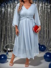 Акція на Сукня осіння жіноча SHEIN GD-00132745 2XL Світло-блакитна від Rozetka