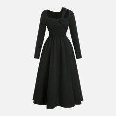 Акція на Сукня осіння жіноча SHEIN GD-00132971 3XL Чорна від Rozetka