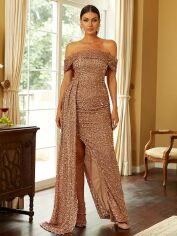 Акція на Сукня літня жіноча SHEIN GD-00124973 M Бежева від Rozetka
