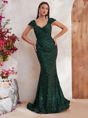 Акція на Сукня осіння жіноча SHEIN GD-00130085 M Зелена від Rozetka