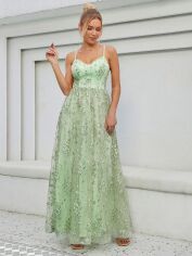 Акція на Сукня літня жіноча SHEIN GD-00125105 S Світло-зелена від Rozetka
