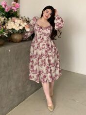 Акція на Сукня літня жіноча SHEIN GD-00137120 3XL Різнобарвна від Rozetka