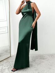 Акція на Сукня літня жіноча SHEIN GD-00109012 S Темно-зелена від Rozetka