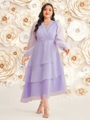 Акція на Сукня літня жіноча SHEIN GD-00119018 XL Бузкова від Rozetka