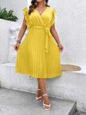 Акція на Сукня літня жіноча SHEIN GD-00135845 2XL Жовта від Rozetka