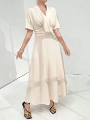Акція на Сукня літня жіноча SHEIN GD-00150420 XL Айворі від Rozetka
