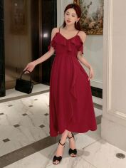 Акція на Сукня літня жіноча SHEIN GD-00152701 XL Червона від Rozetka