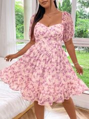 Акція на Сукня літня жіноча SHEIN GD-00137439 3XL Світло-рожева від Rozetka
