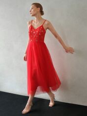 Акція на Сукня літня жіноча SHEIN GD-00147500 M Червона від Rozetka