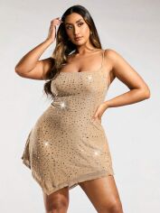 Акція на Сукня літня жіноча SHEIN GD-00125344 XL Світло-бежева від Rozetka
