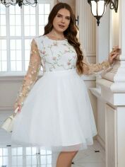 Акція на Сукня літня жіноча SHEIN GD-00135871 XL Біла від Rozetka