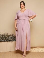 Акція на Сукня літня жіноча SHEIN GD-00095787 4XL Світло-рожева від Rozetka