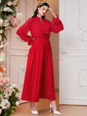 Акція на Сукня літня жіноча SHEIN GD-00143242 L Червона від Rozetka
