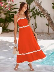 Акція на Сукня літня жіноча SHEIN GD-00144279 L Помаранчева від Rozetka