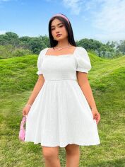 Акція на Сукня літня жіноча SHEIN GD-00135757 XL Біла від Rozetka