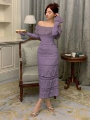 Акція на Сукня літня жіноча SHEIN GD-00147131 XL Лілова від Rozetka