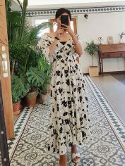 Акція на Сукня літня жіноча SHEIN GD-00146610 S Чорно-біла від Rozetka