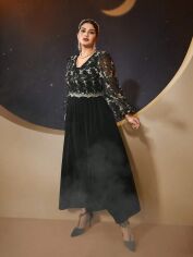 Акція на Сукня осіння жіноча SHEIN GD-00137168 XL Чорна від Rozetka