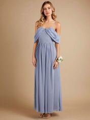 Акція на Сукня літня жіноча SHEIN GD-00142770 L Сіро-блакитна від Rozetka
