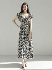 Акція на Сукня літня жіноча SHEIN GD-00144710 L Чорно-біла від Rozetka
