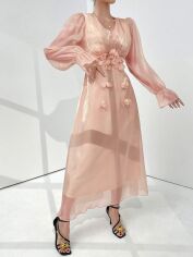 Акція на Сукня літня жіноча SHEIN GD-00148016 S Бежева від Rozetka