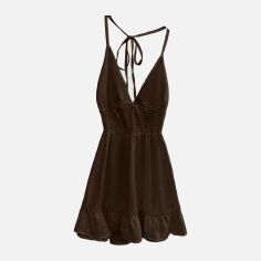Акція на Сукня літня жіноча SHEIN GD-00134120 XL Коричнева від Rozetka