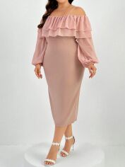 Акція на Сукня літня жіноча SHEIN GD-00137635 XL Світло-рожева від Rozetka