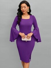 Акція на Сукня осіння жіноча SHEIN GD-00130667 L Фіолетова від Rozetka