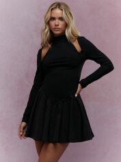 Акція на Сукня осіння жіноча SHEIN GD-00132283 XS Чорна від Rozetka