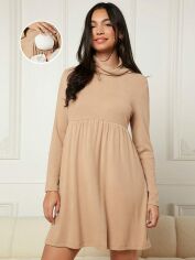Акція на Сукня осіння жіноча SHEIN GD-00125148 M Бежева від Rozetka
