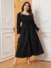 Акція на Сукня осіння жіноча SHEIN GD-00137152 XL Чорна від Rozetka