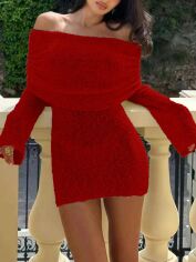 Акція на Сукня осіння жіноча SHEIN GD-00133847 XL Червона від Rozetka