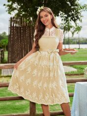Акція на Сукня осіння жіноча SHEIN GD-00134693 M Пісочна від Rozetka