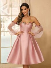 Акція на Сукня жіноча SHEIN GD-00144267 L Світло-рожева від Rozetka