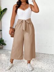 Акція на Комбінезон жіночий SHEIN GD-00125502 2XL Світло-бежевий від Rozetka