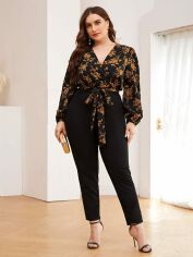 Акція на Комбінезон жіночий SHEIN GD-00114902 3XL Чорний від Rozetka