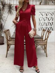 Акція на Комбінезон жіночий SHEIN GD-00144956 L Бордовий від Rozetka