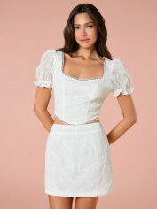 Акція на Костюм жіночий SHEIN GD-00150701 S Білий від Rozetka