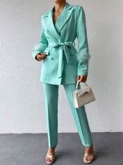 Акція на Костюм жіночий SHEIN GD-00109042 S М'ятний від Rozetka