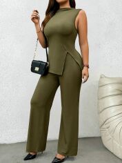 Акція на Костюм жіночий SHEIN GD-00136085 XL Хакі від Rozetka